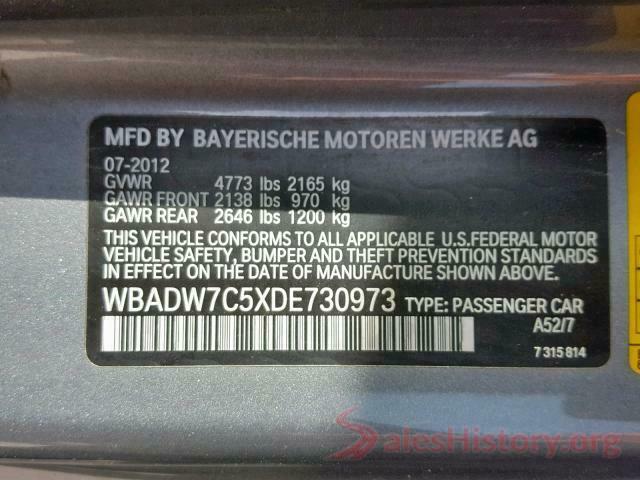 3CZRU6H16KM742926 2013 BMW 3 SERIES