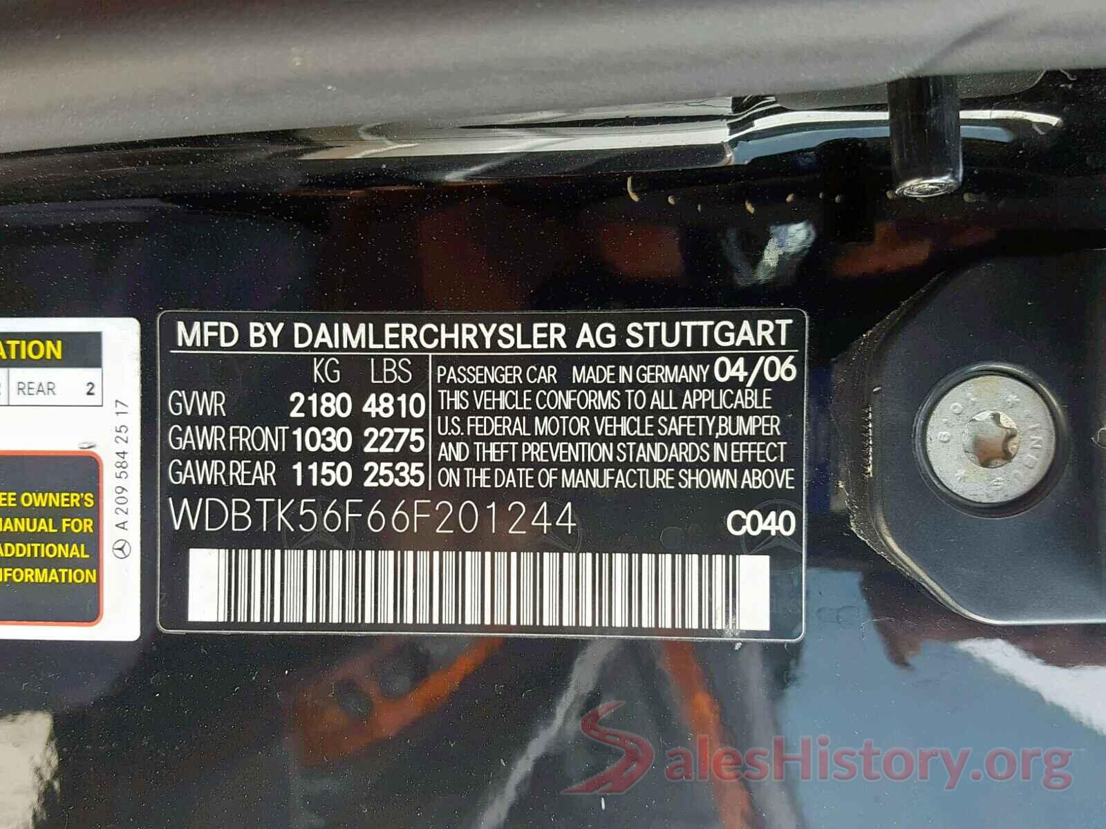 4T1B11HK7JU079478 2006 MERCEDES-BENZ C CLASS