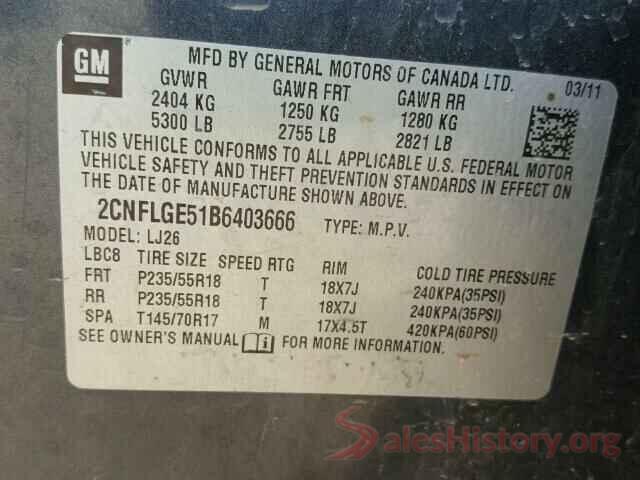 KL8CD6SA5LC453102 2011 CHEVROLET EQUINOX