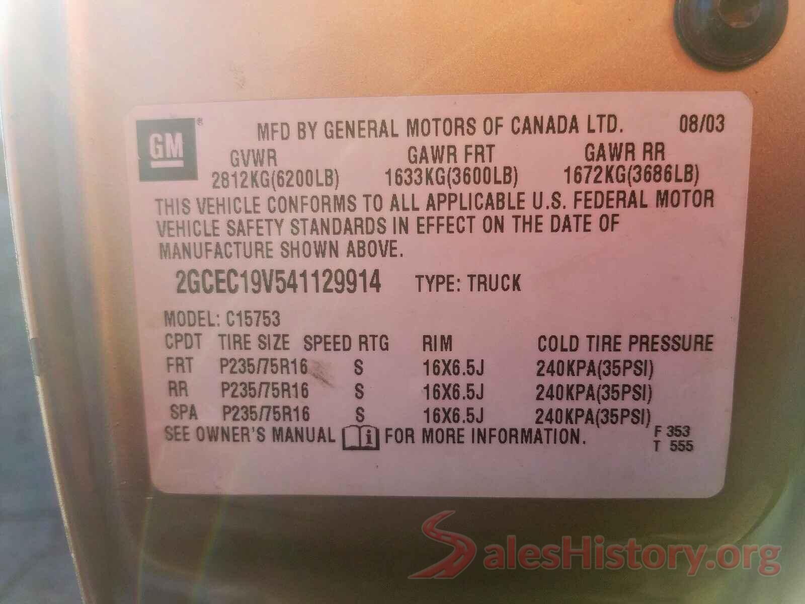 5NPE24AF2HH456977 2004 CHEVROLET SILVERADO