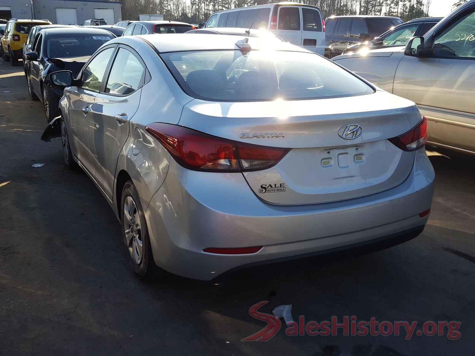 5NPDH4AE9GH681056 2016 HYUNDAI ELANTRA