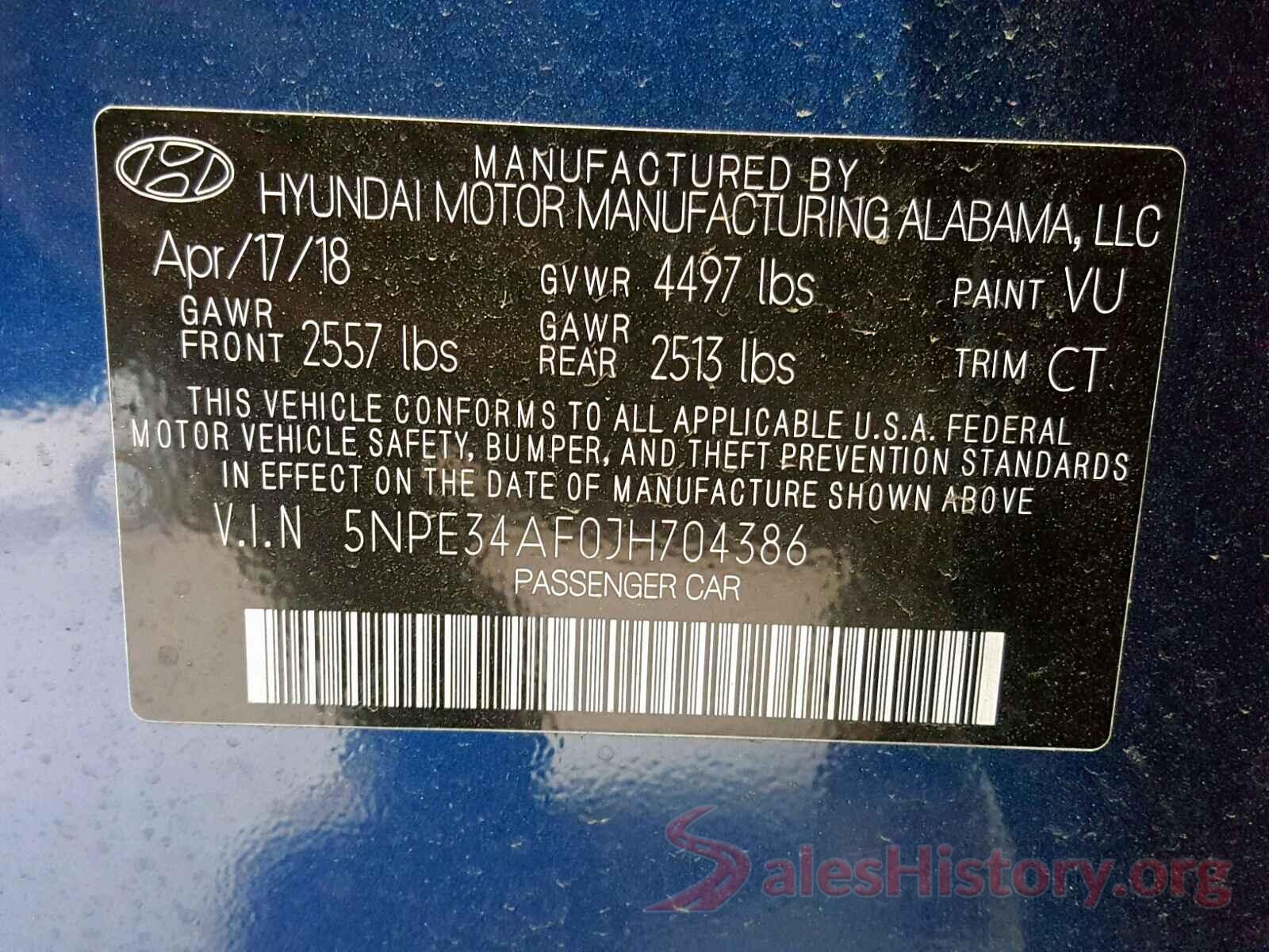 3N1AB7AP3GY238138 2018 HYUNDAI SONATA