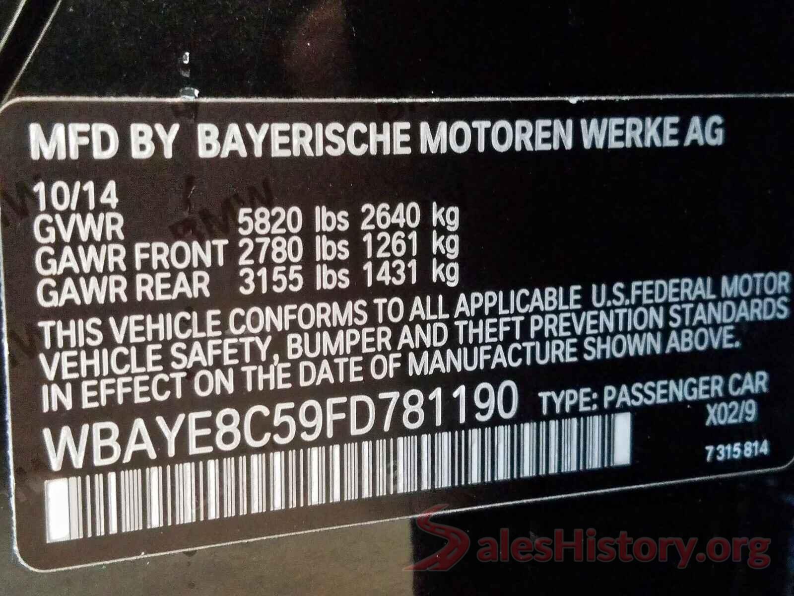 3FADP4GX8JM116574 2015 BMW 7 SERIES