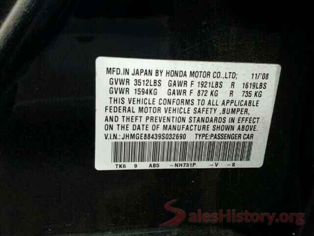 5FNYF5H31GB015972 2009 HONDA FIT