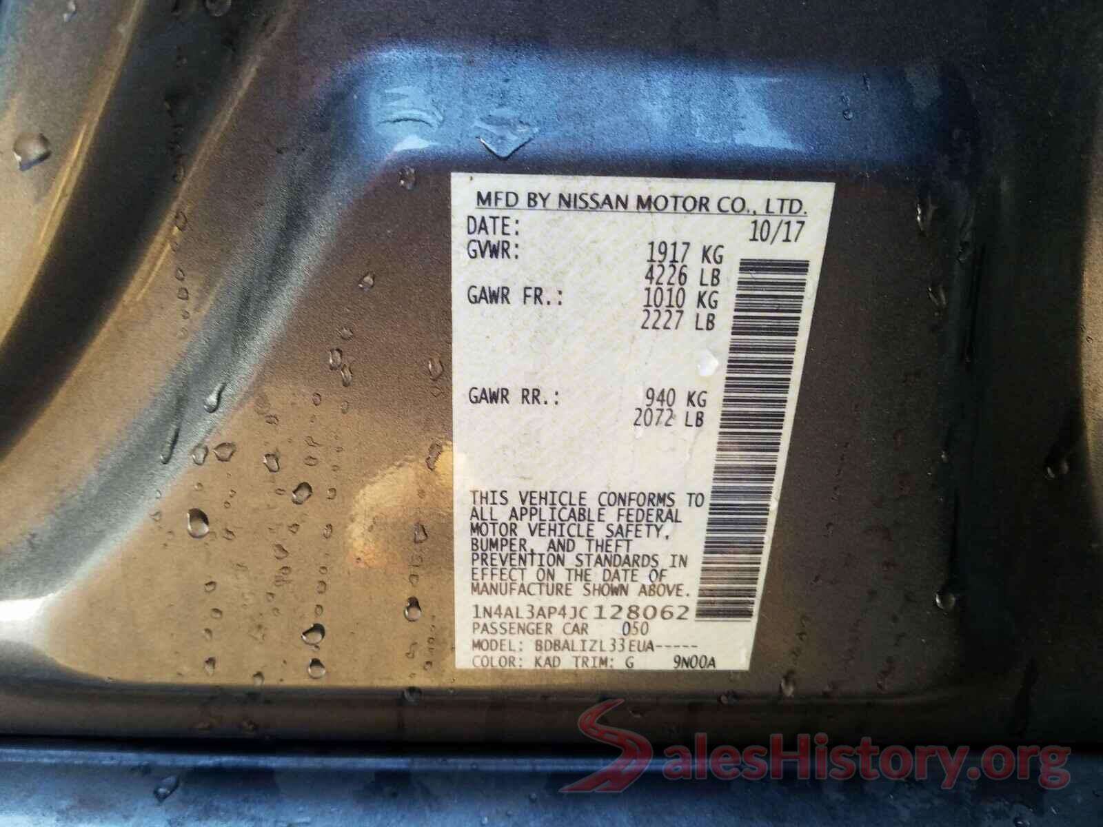 1N4AL3AP4JC128062 2018 NISSAN ALTIMA