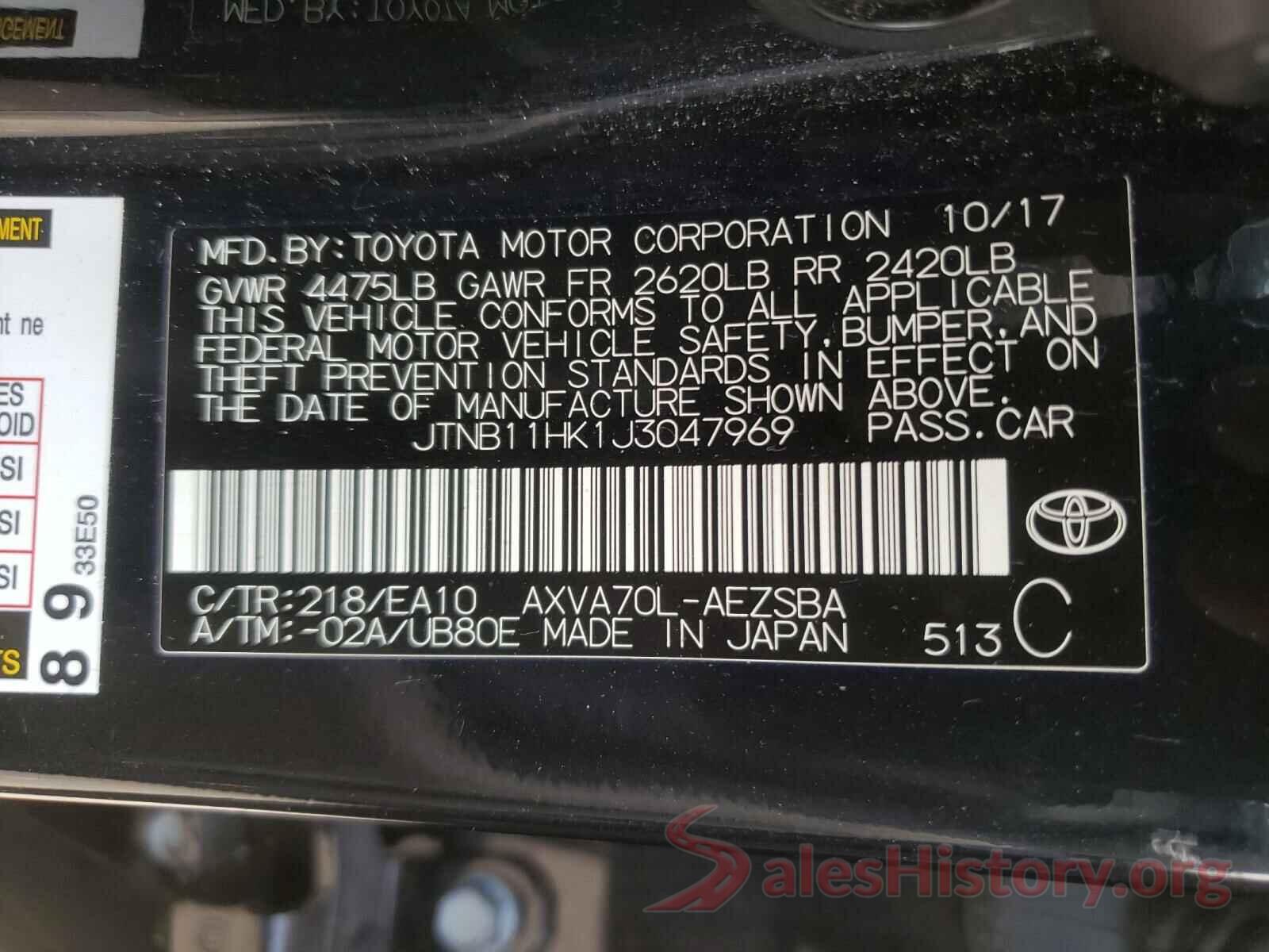 JTNB11HK1J3047969 2018 TOYOTA CAMRY