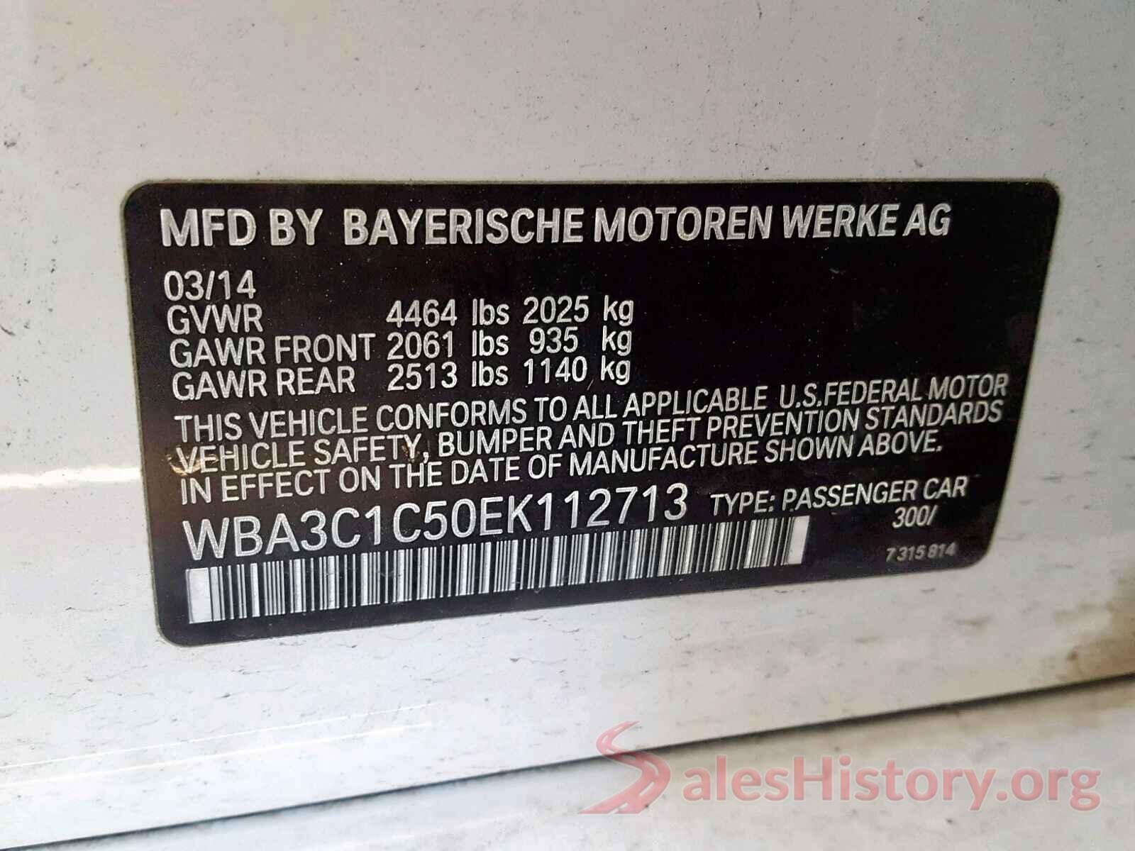 KM8J33A4XKU028880 2014 BMW 3 SERIES