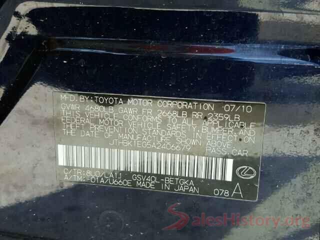 5N1DR2MN7HC662690 2010 LEXUS ES350