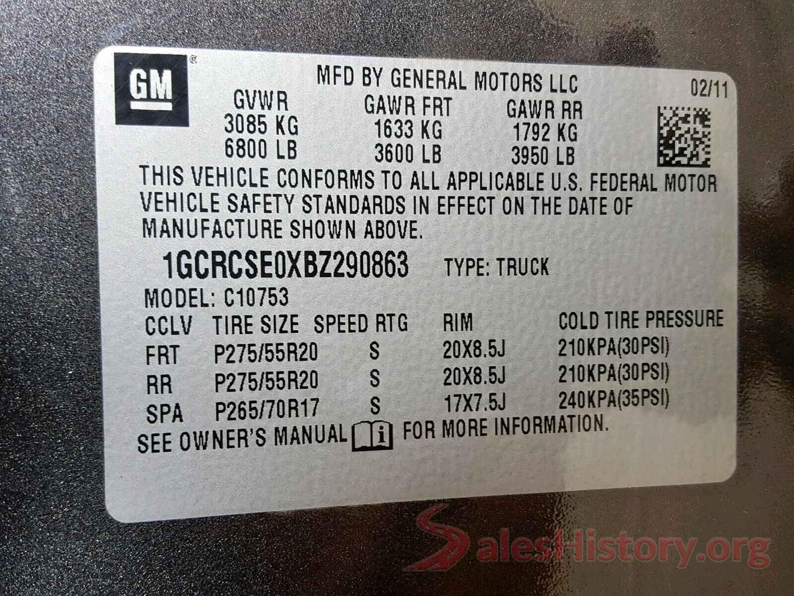 5XXGT4L31JG200582 2011 CHEVROLET SILVERADO