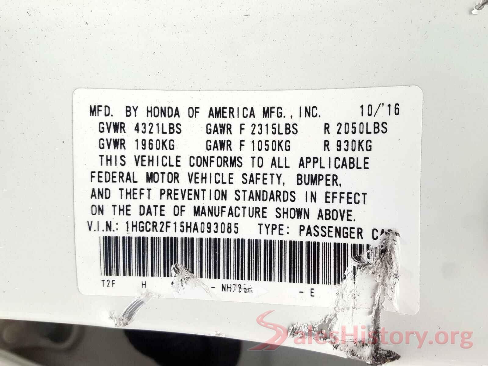 3N1AB7AP9GY229265 2017 HONDA ACCORD