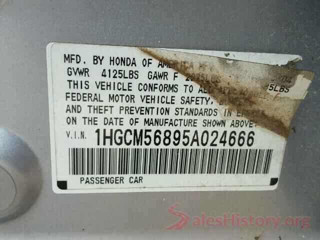 JTMBFREV6JD250790 2005 HONDA ACCORD