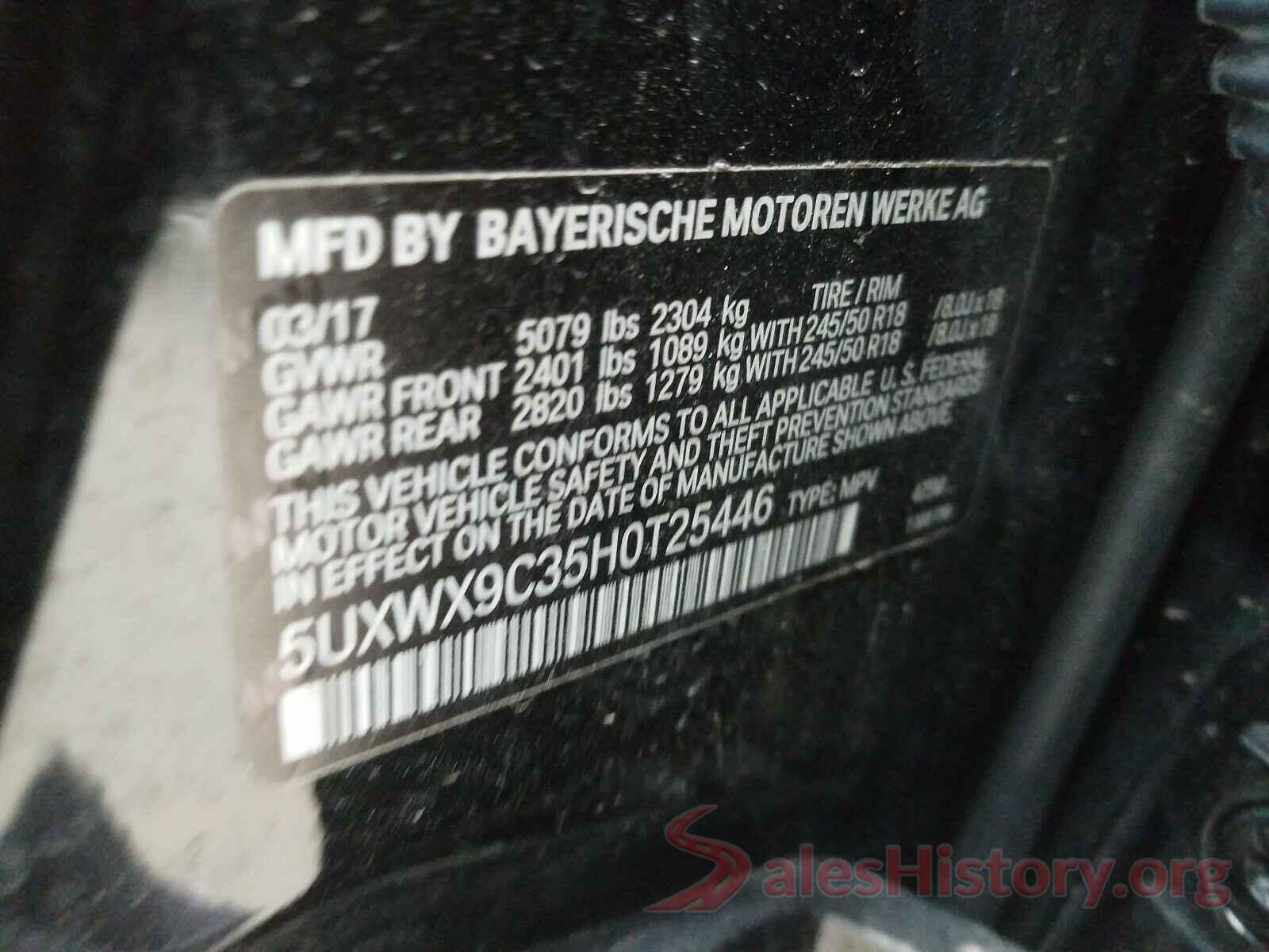 3FADP4AJ7HM157714 2017 BMW X3