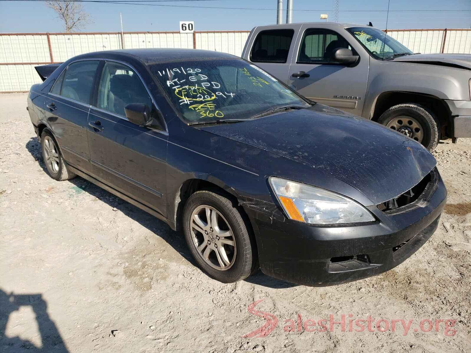 5XYPHDA52JG418144 2007 HONDA ACCORD