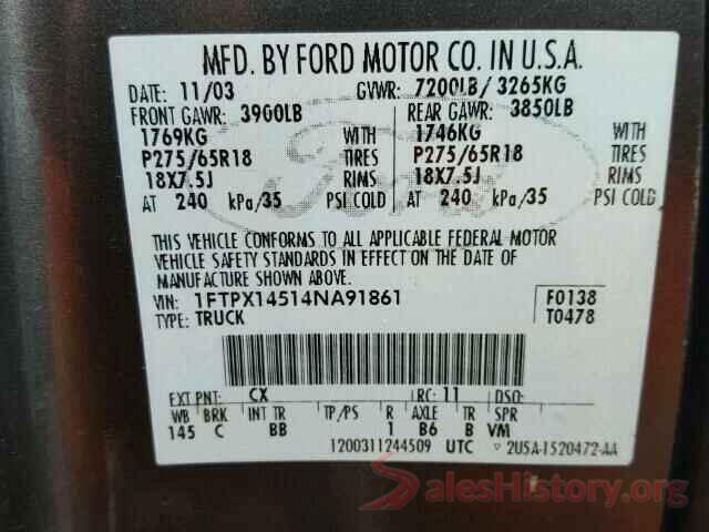 3N1AB7AP9HY398025 2004 FORD F150