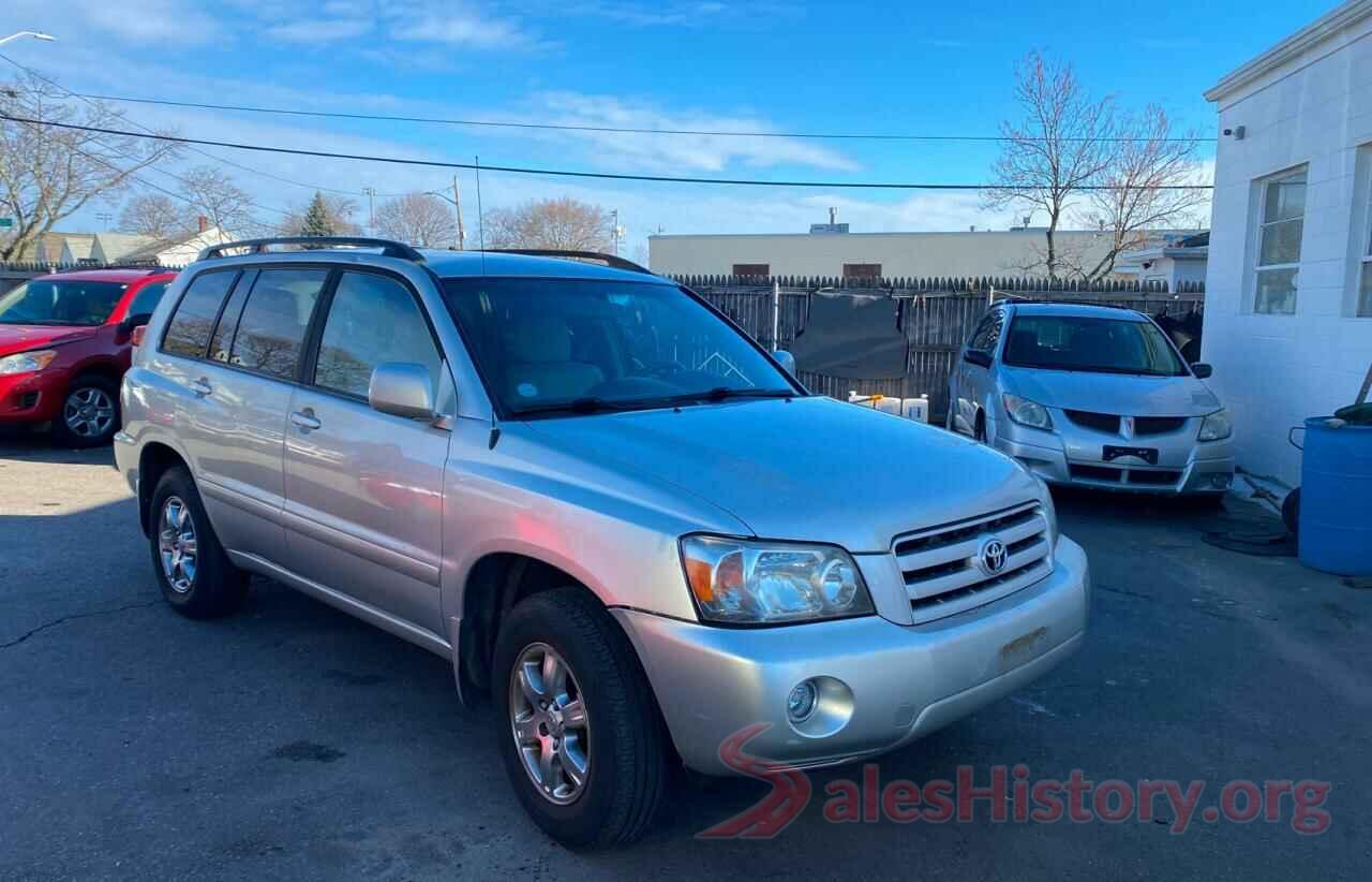 5TDGZRAH3MS520662 2004 TOYOTA HIGHLANDER