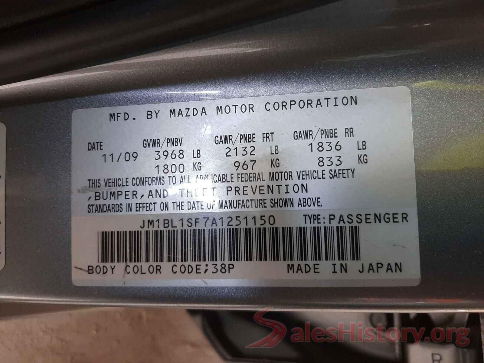 5YJSA1E25JF297176 2010 MAZDA 3