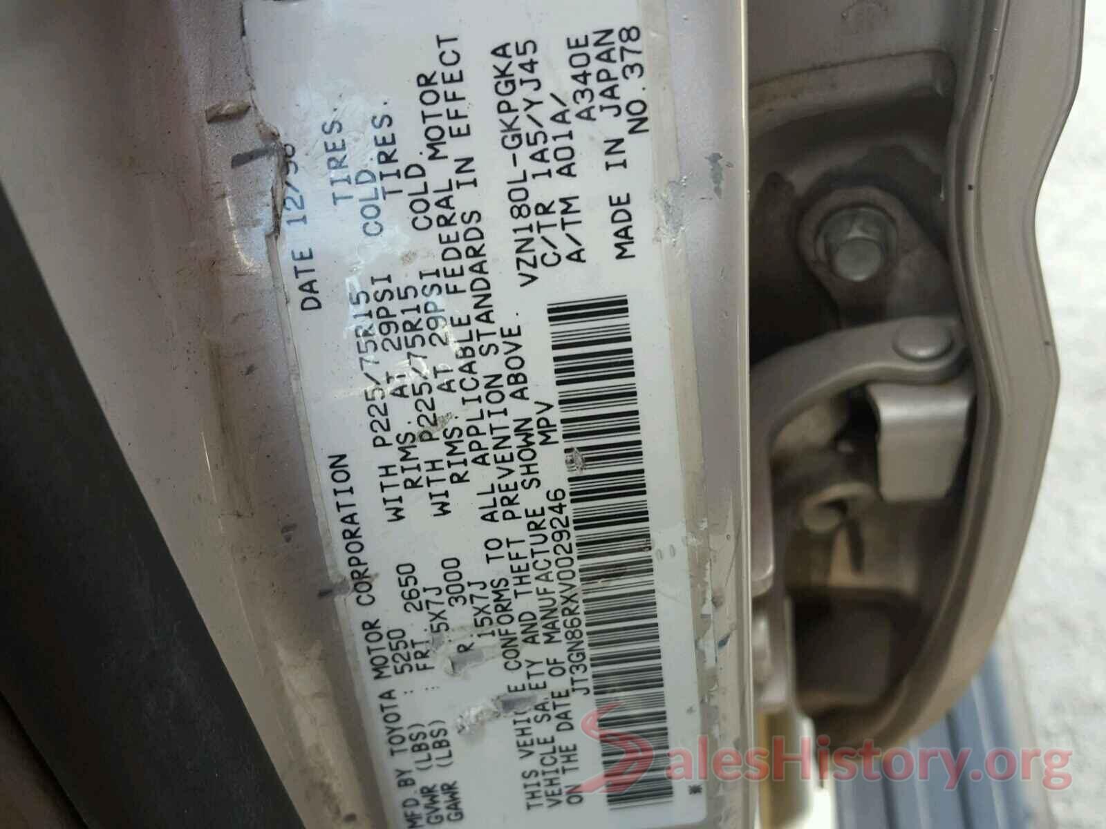 5TFAZ5CN6HX028810 1997 TOYOTA 4RUNNER