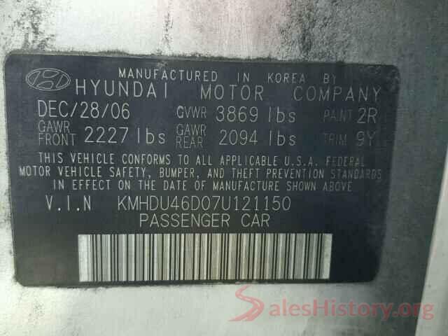 3N1CN8EV7LL809863 2007 HYUNDAI ELANTRA