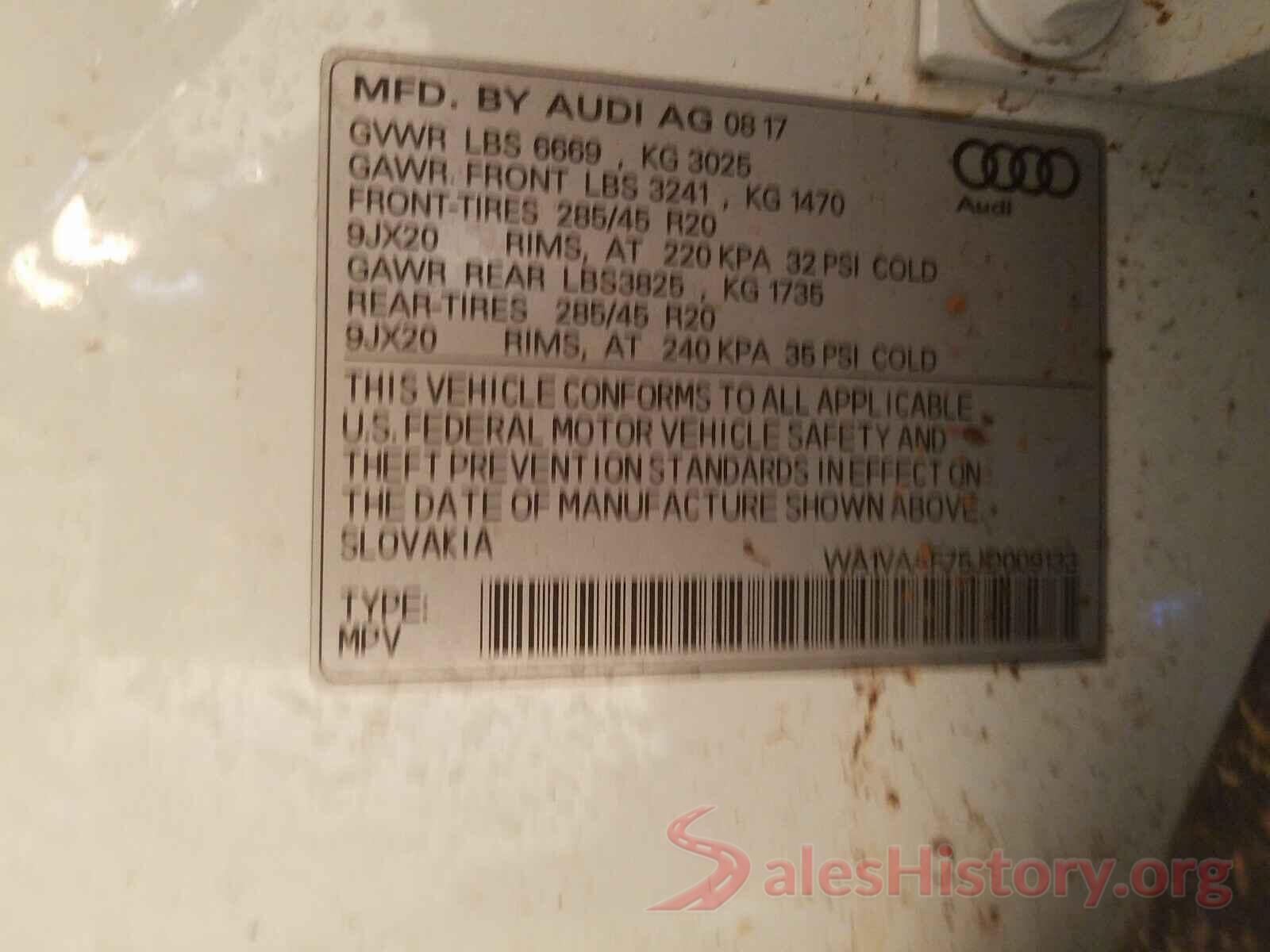 WA1VAAF75JD009133 2018 AUDI Q7