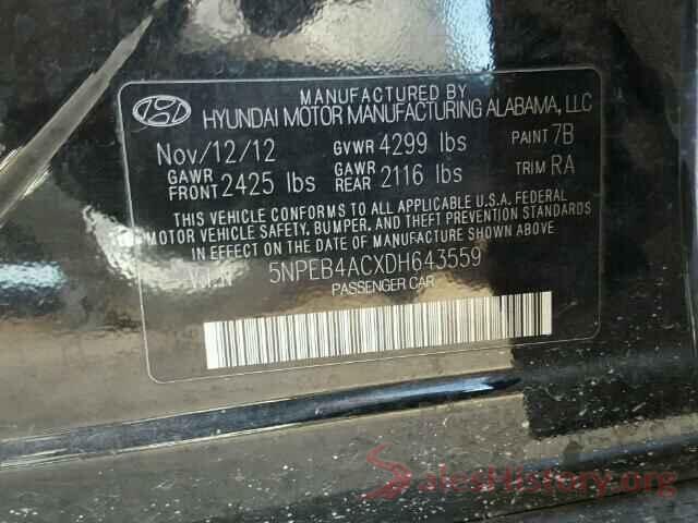 3TMDZ5BNXKM057755 2013 HYUNDAI SONATA