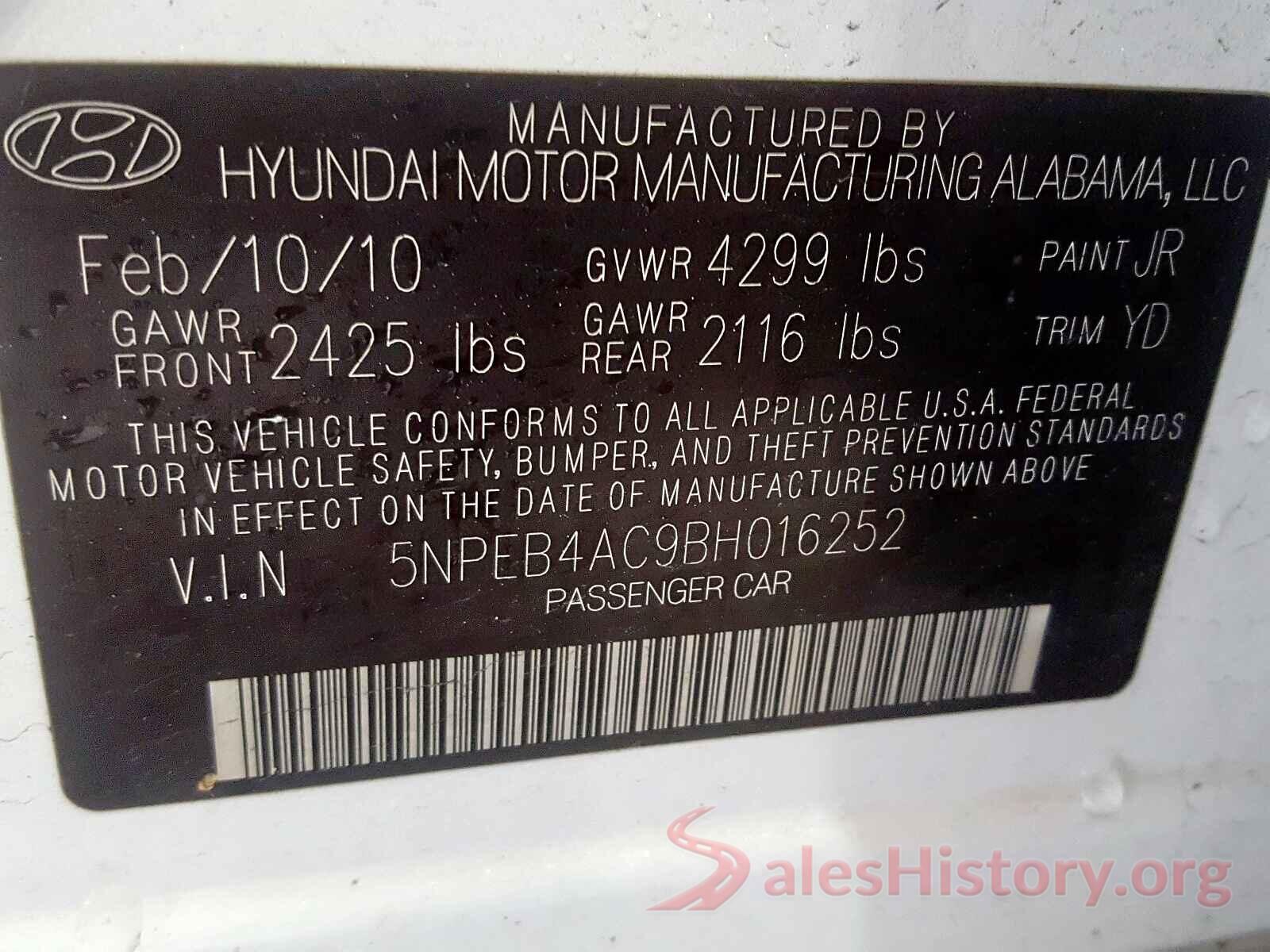 4T1B61HK0KU717122 2011 HYUNDAI SONATA