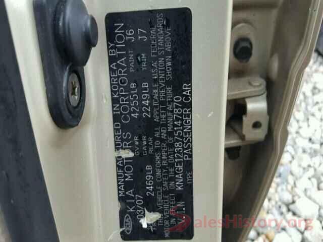 3N6CM0KN3LK693232 2007 KIA OPTIMA