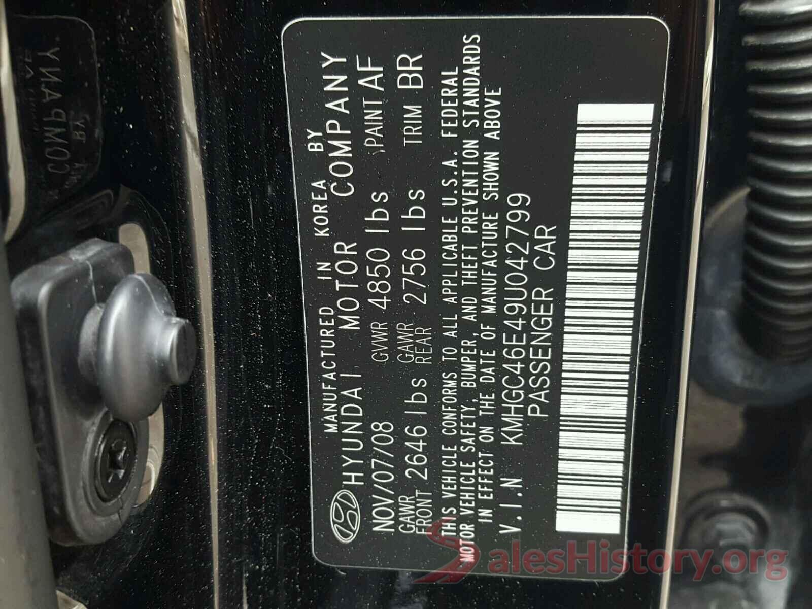 1N4AL3AP2GC213149 2009 HYUNDAI GENESIS