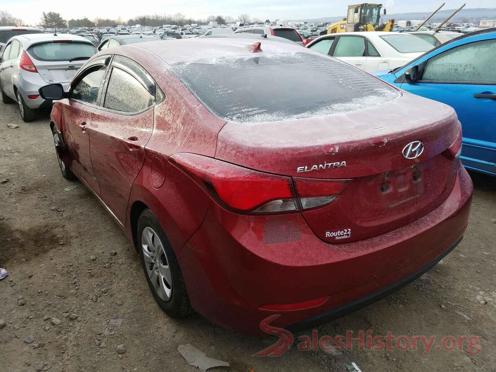 5NPDH4AEXGH798239 2016 HYUNDAI ELANTRA