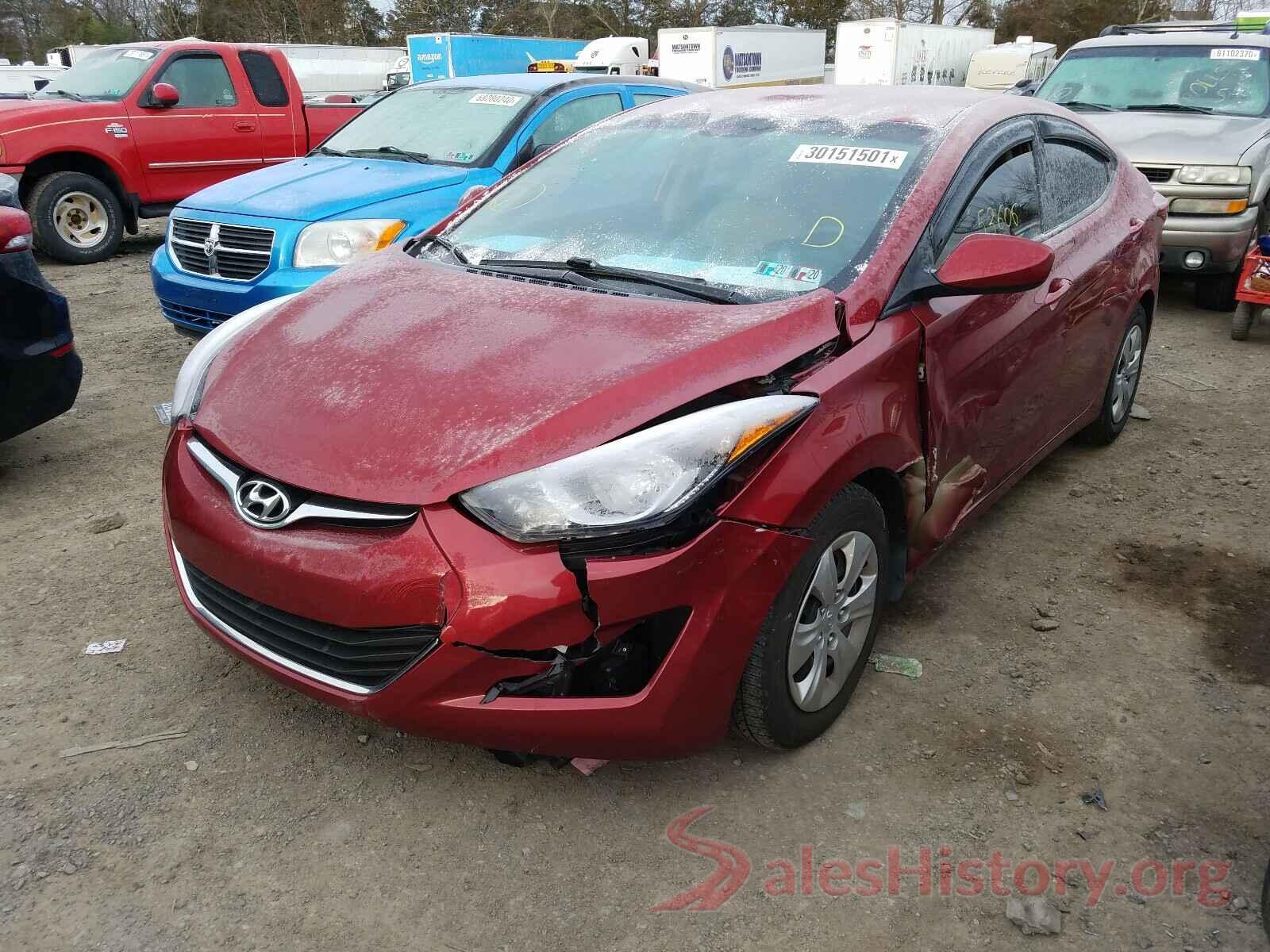 5NPDH4AEXGH798239 2016 HYUNDAI ELANTRA