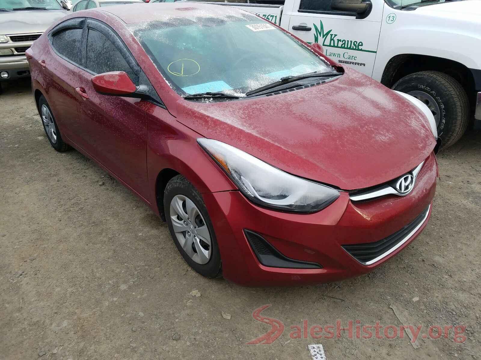 5NPDH4AEXGH798239 2016 HYUNDAI ELANTRA