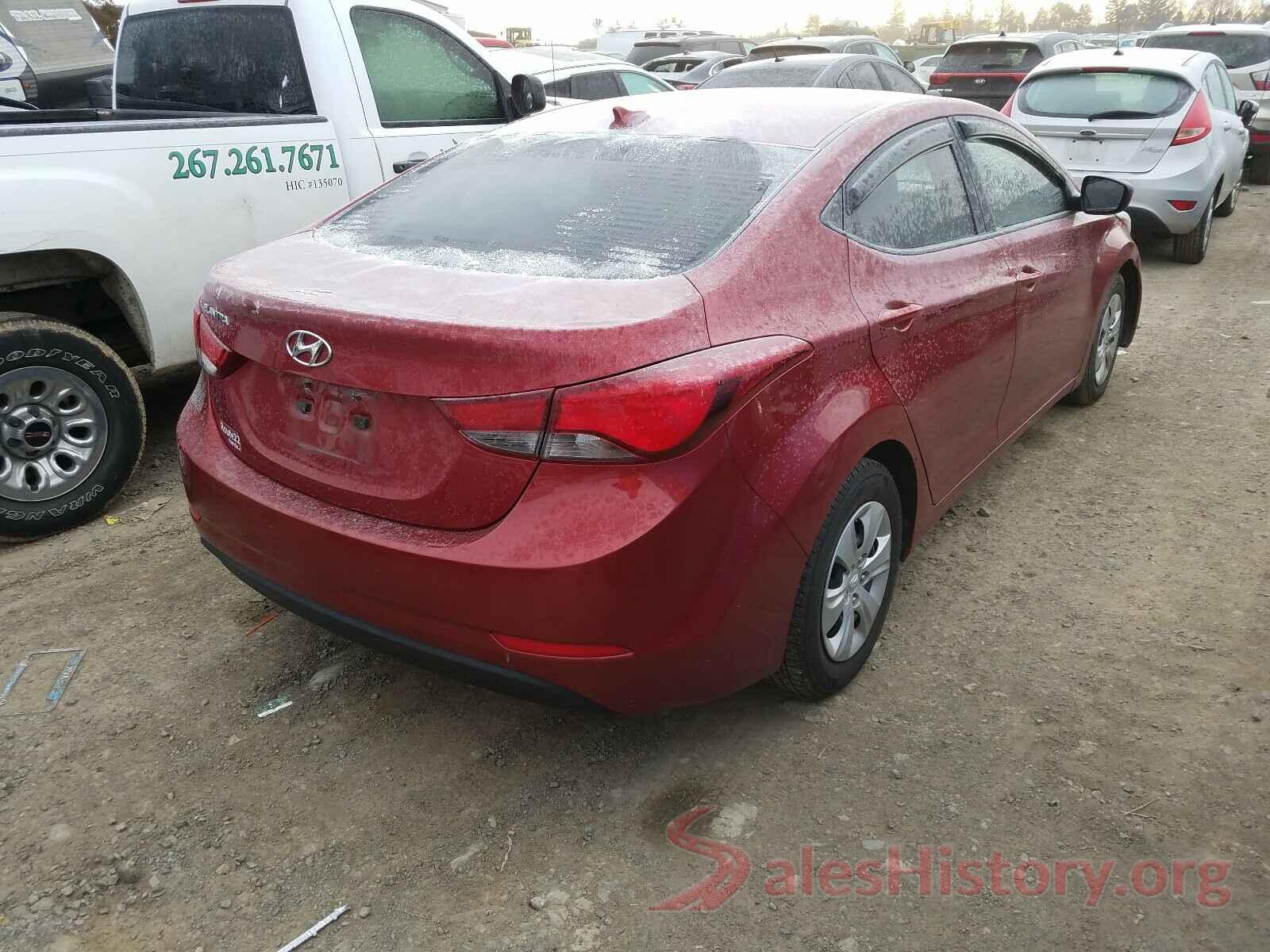 5NPDH4AEXGH798239 2016 HYUNDAI ELANTRA