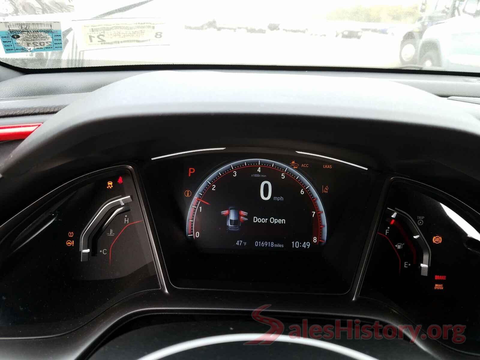 SHHFK7H92KU420541 2019 HONDA CIVIC