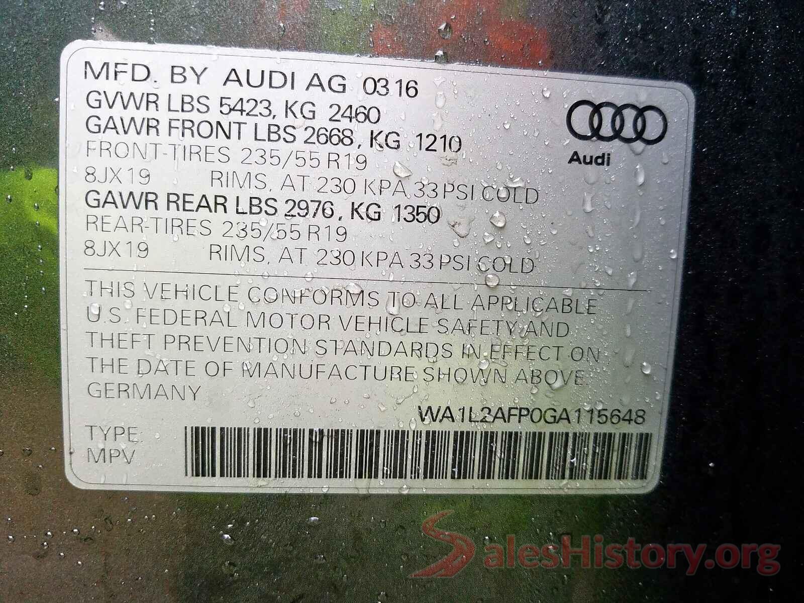 KNDJN2A23G7392166 2016 AUDI Q5