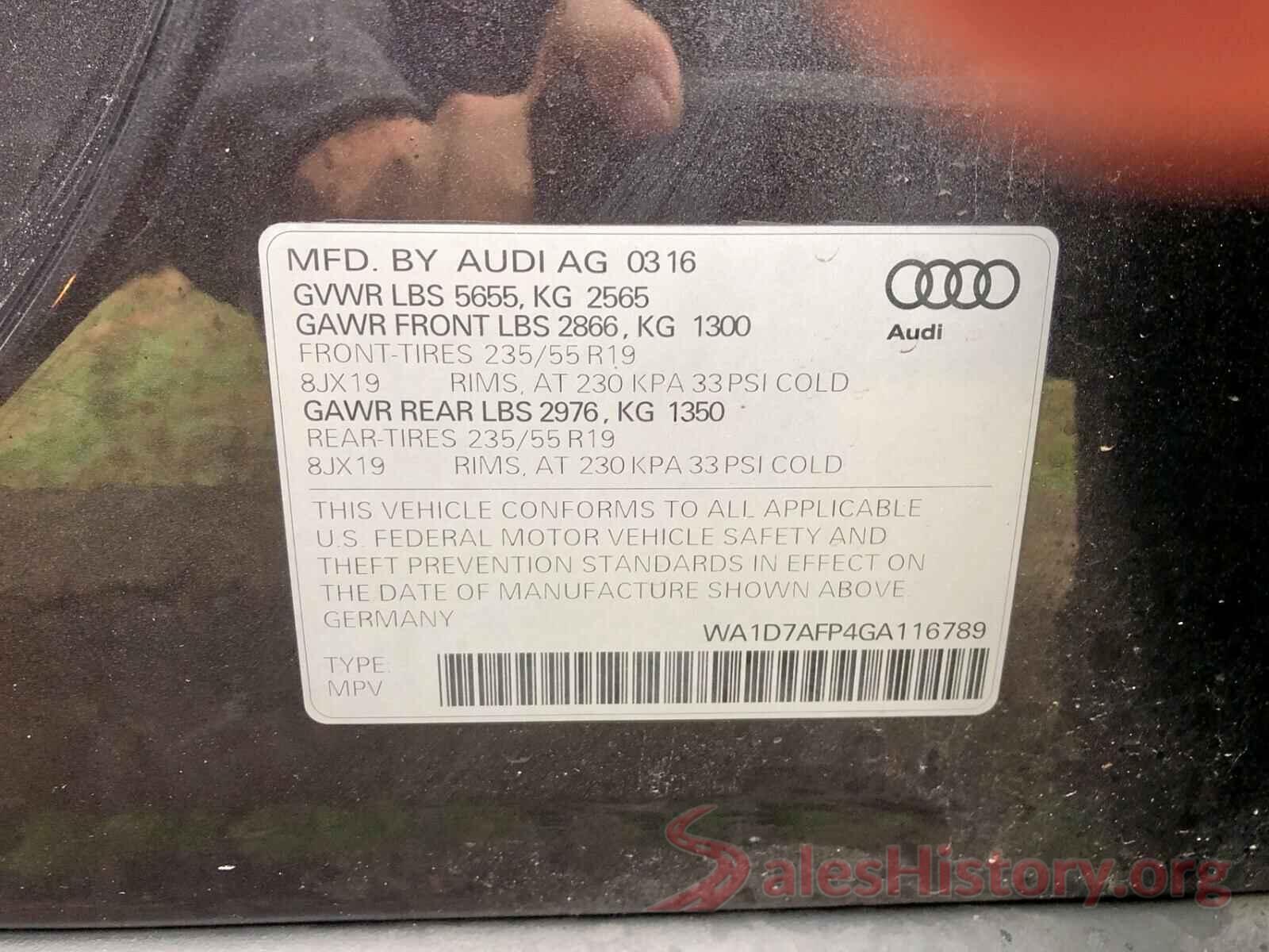 5YFBURHE8GP492102 2016 AUDI Q5