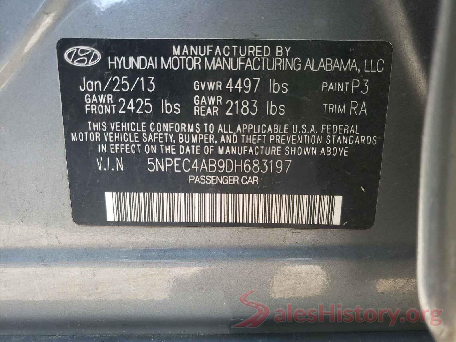 4T1B61HK2JU155559 2013 HYUNDAI SONATA