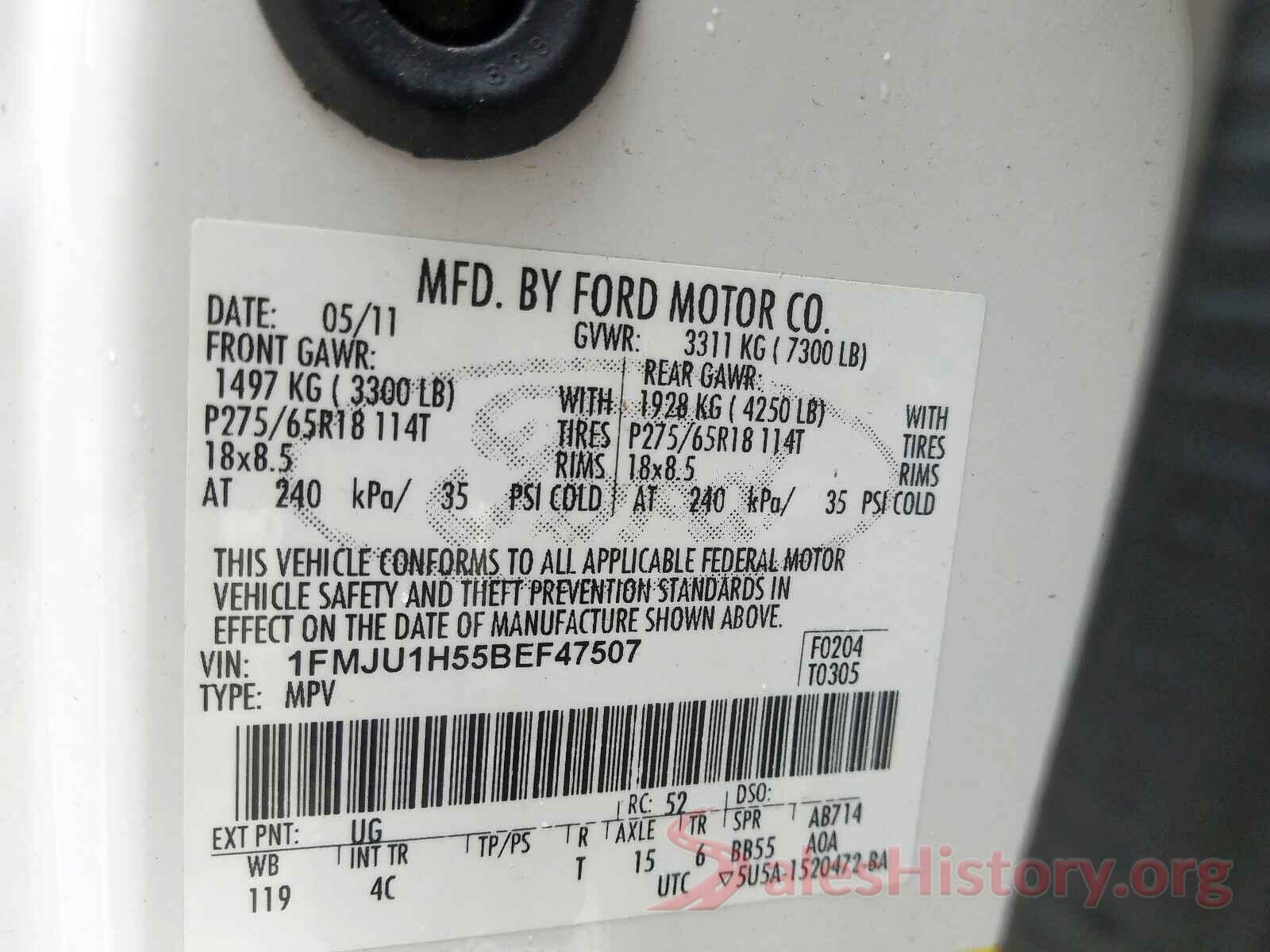 KNDPM3AC8H7291248 2011 FORD EXPEDITION