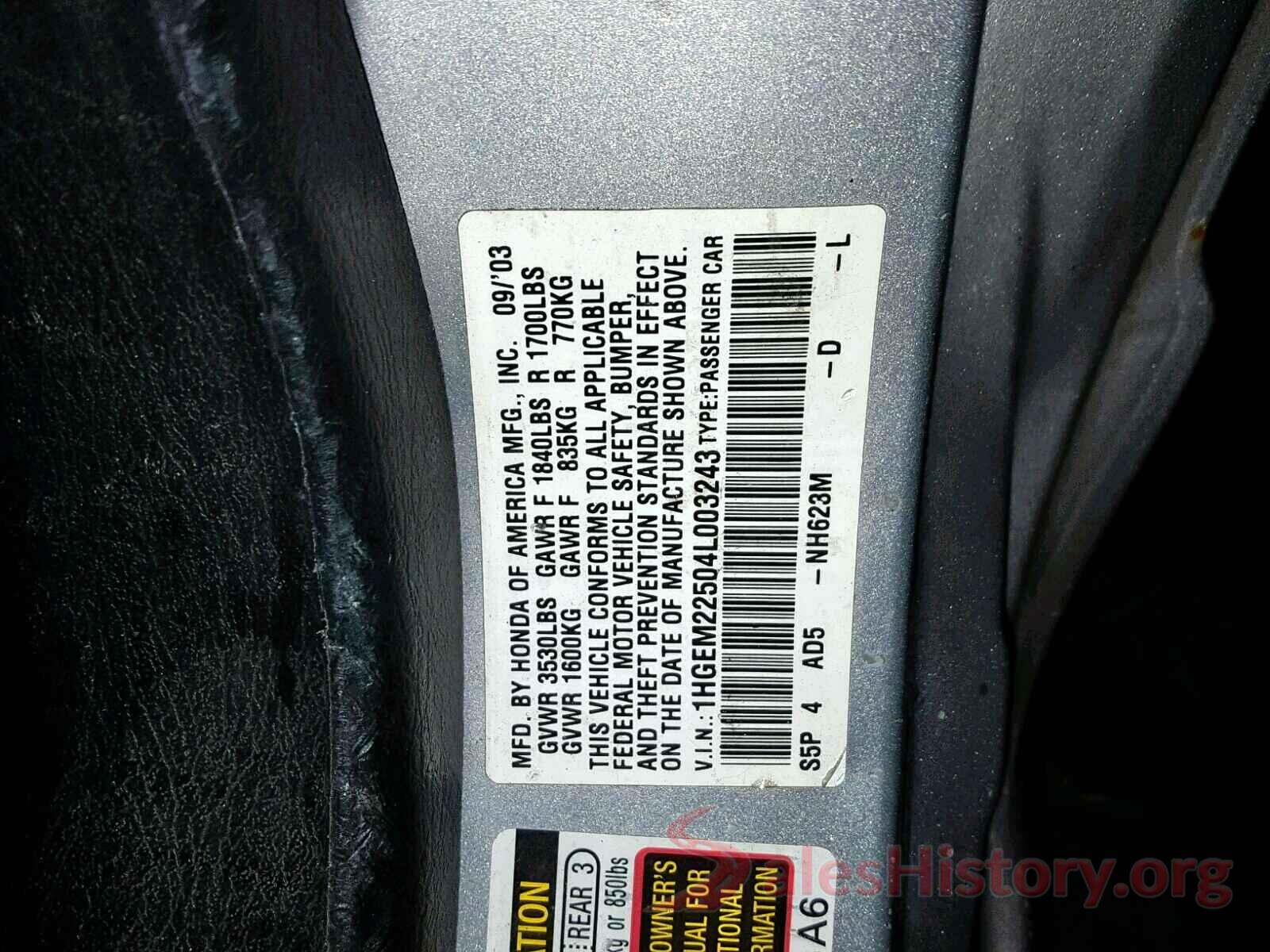 NMTKHMBX5LR113204 2004 HONDA CIVIC LX