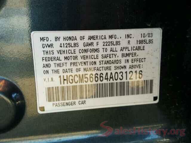 5NPDH4AE2GH724555 2004 HONDA ACCORD