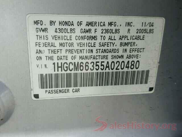 4T1BF1FK4HU638922 2005 HONDA ACCORD