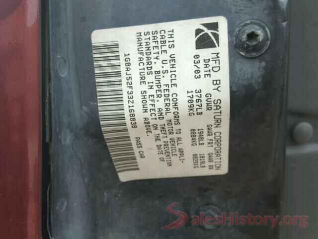 4T1B11HK3JU142625 2003 SATURN ION