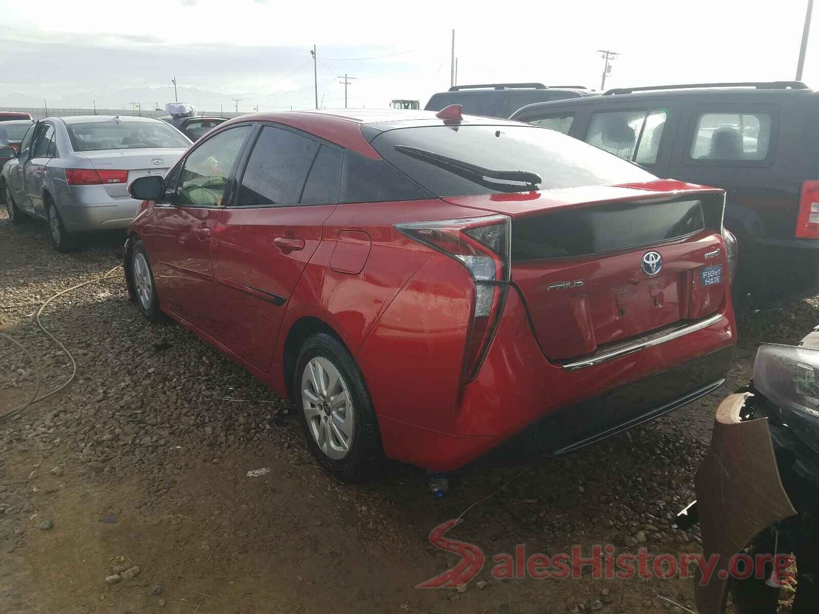 JTDKBRFUXG3502539 2016 TOYOTA PRIUS