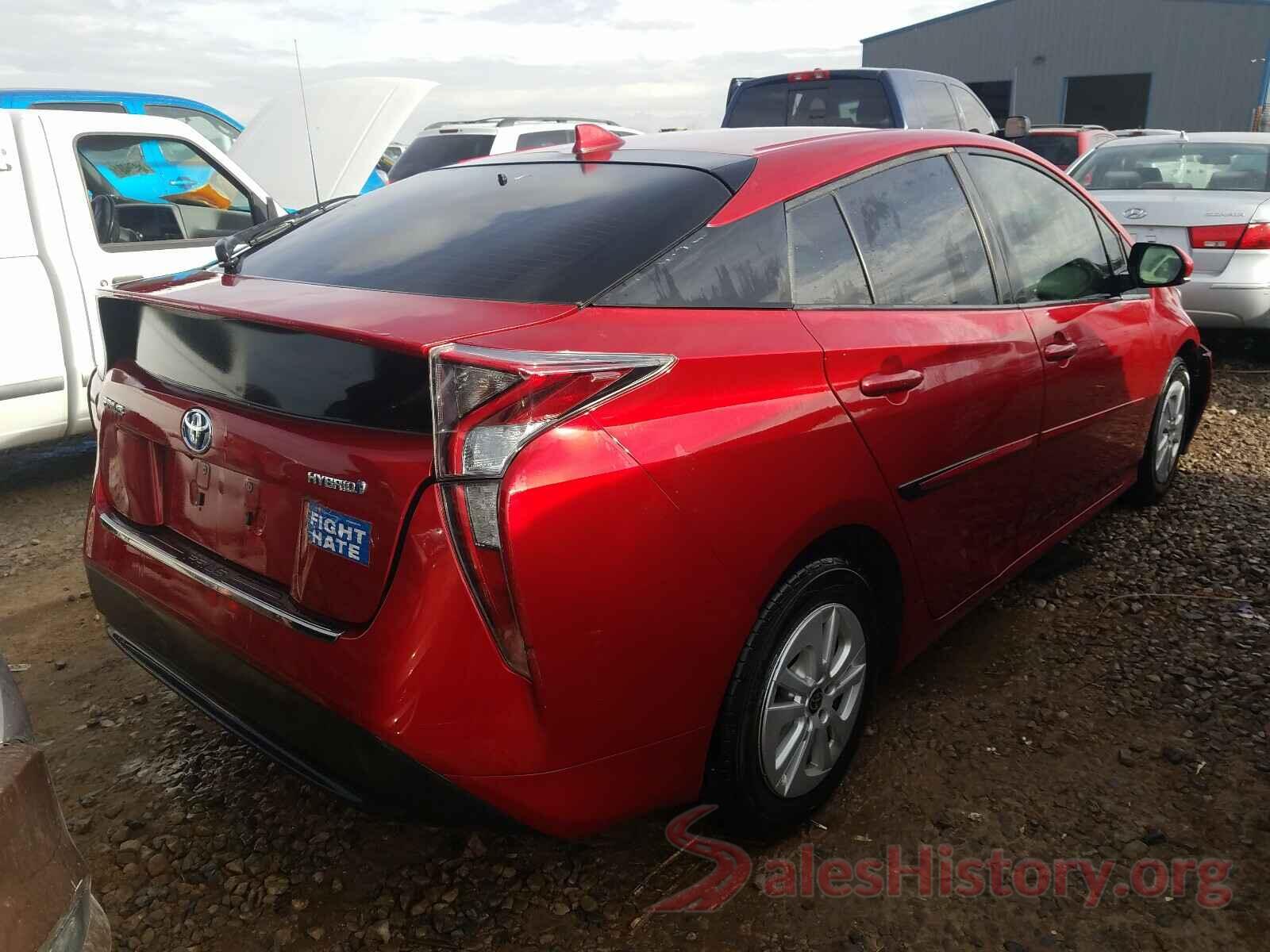 JTDKBRFUXG3502539 2016 TOYOTA PRIUS