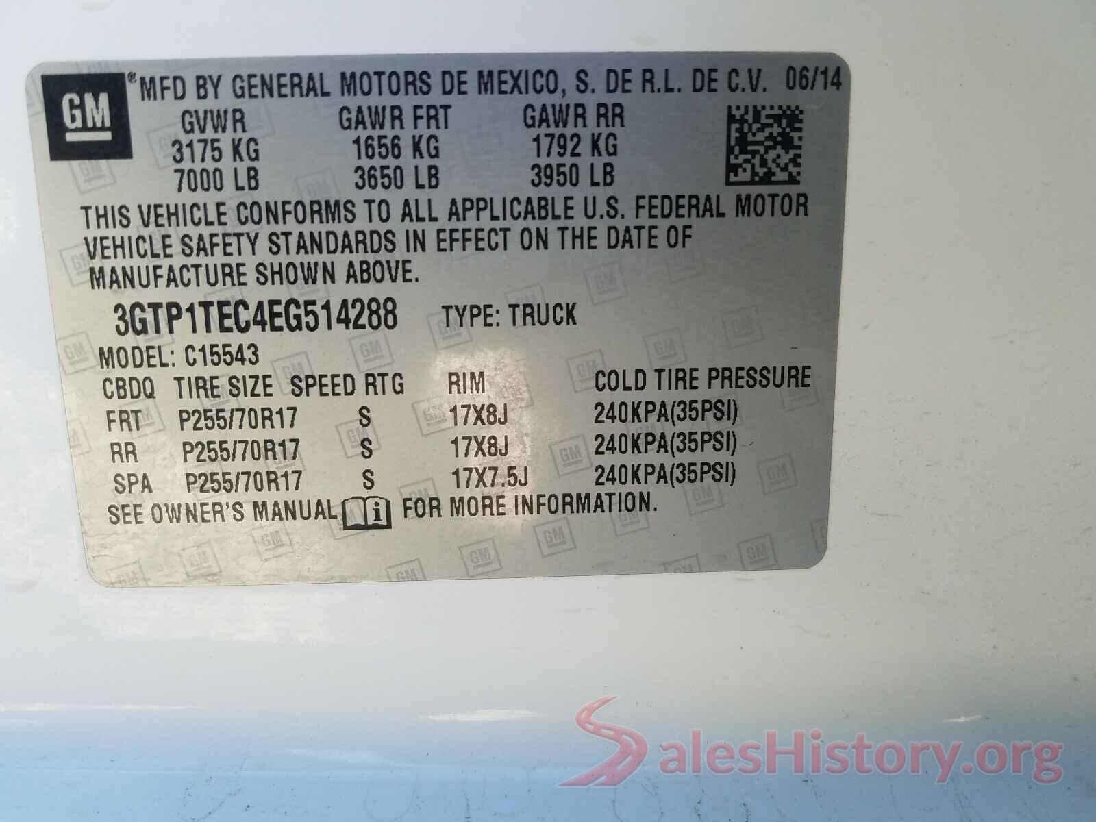 1N4AL3AP8HC281876 2014 GMC SIERRA