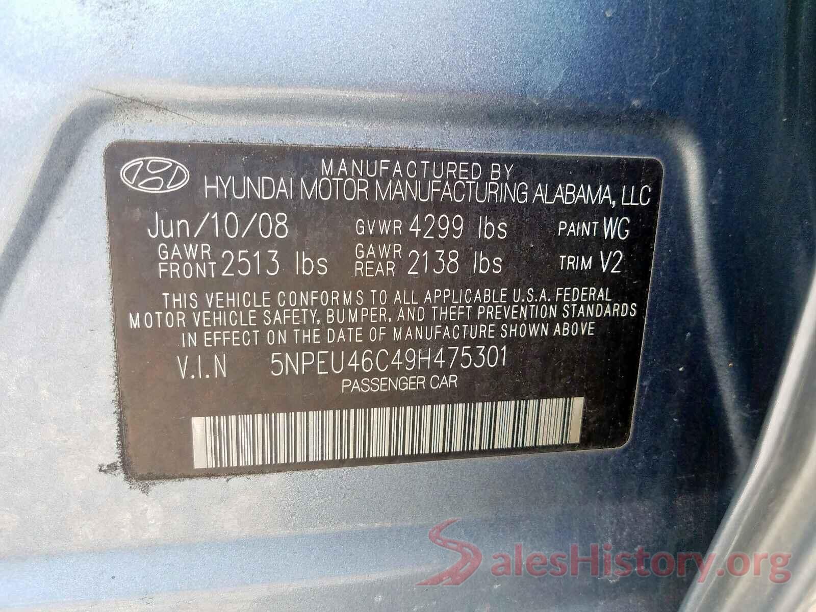 JA4AD3A37GZ044791 2009 HYUNDAI SONATA