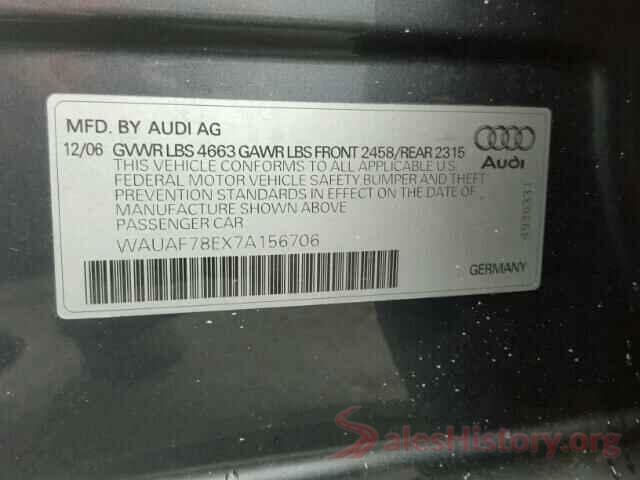 2FMPK3K92GBB70323 2007 AUDI A4