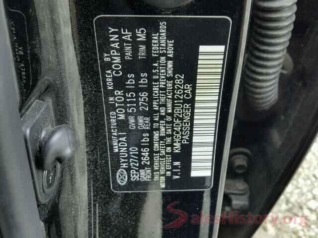 1C4NJRFB3GD580928 2011 HYUNDAI GENESIS