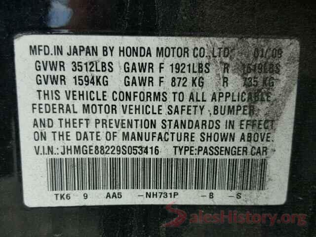 5TFUY5F10KX810262 2009 HONDA FIT