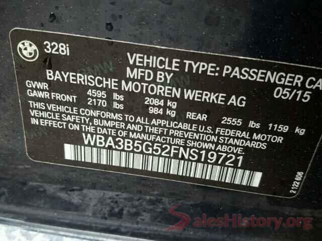 3N1CP5CU5JL546014 2015 BMW 3 SERIES