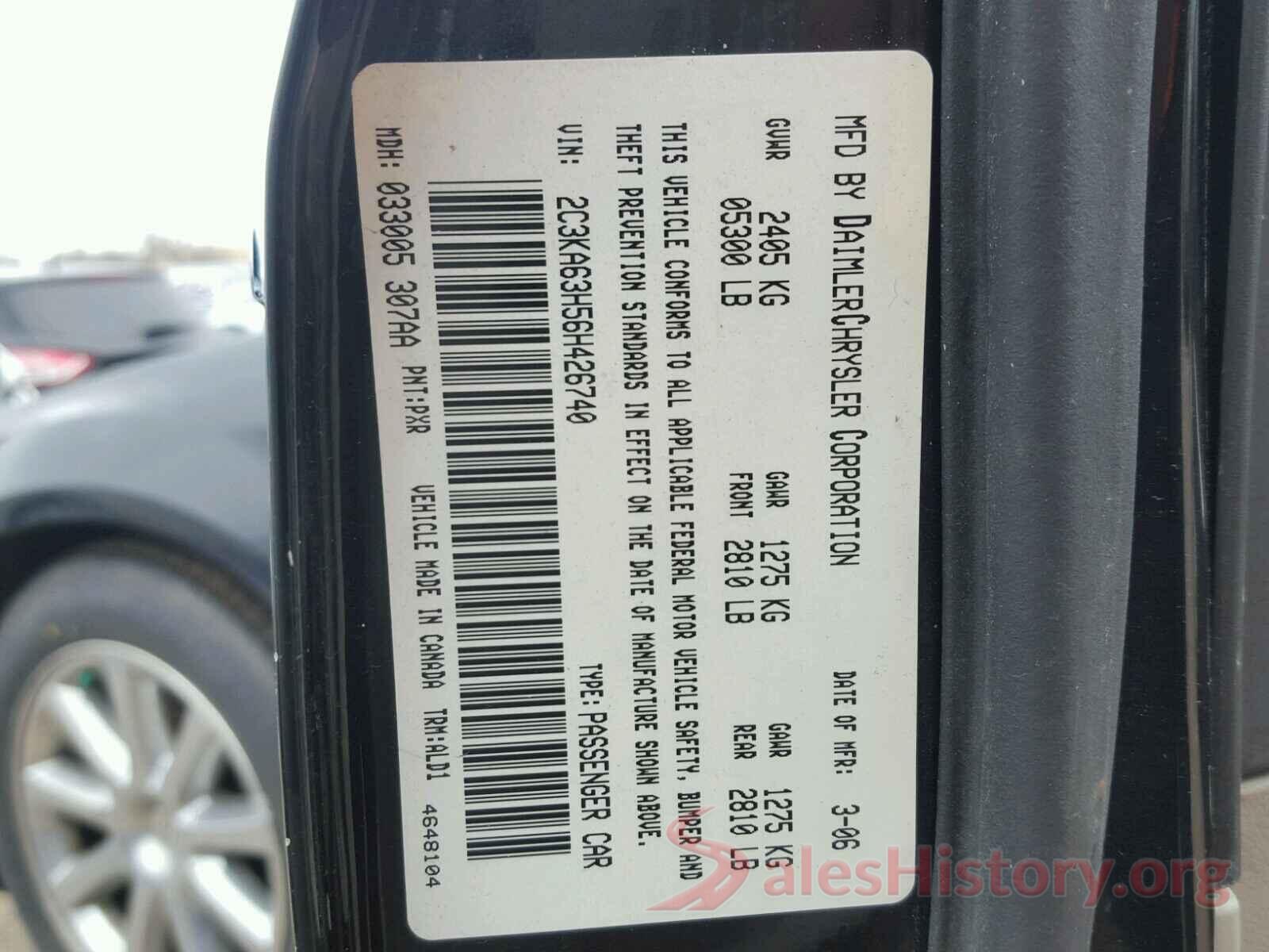 3N1CE2CP7JL352616 2006 CHRYSLER 300