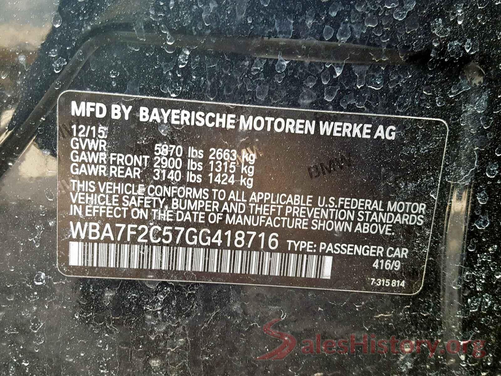 4T1B11HK4JU555217 2016 BMW 7 SERIES